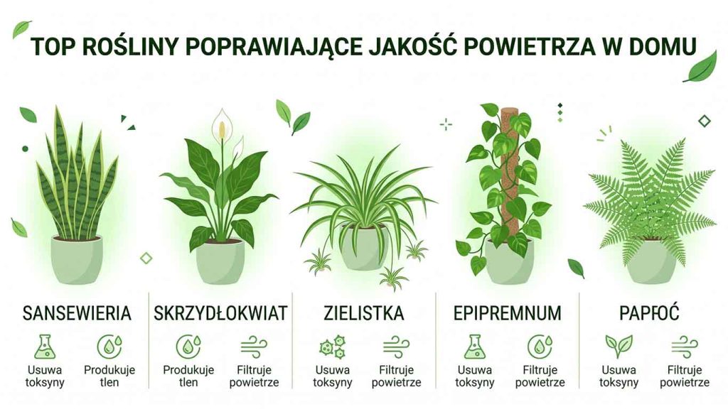 Rośliny oczyszczające powietrze — które wybrać do domu