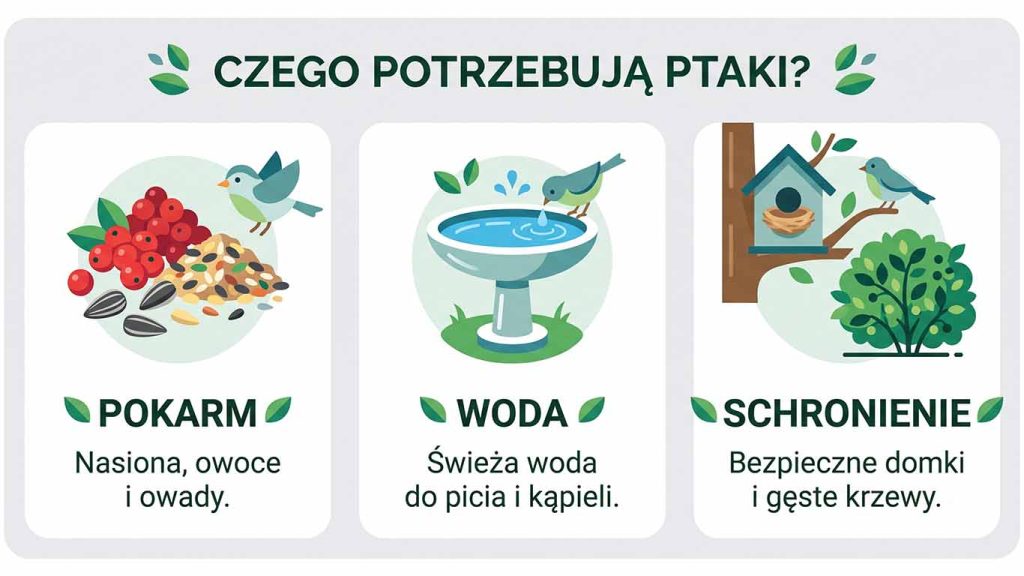Ogród przyjazny ptakom — jak przyciągnąć i zatrzymać ptaki