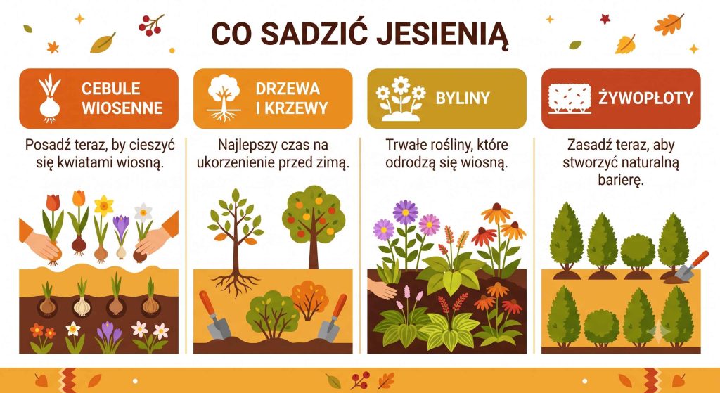 Prace w ogrodzie jesienią — co robić od września do listopada