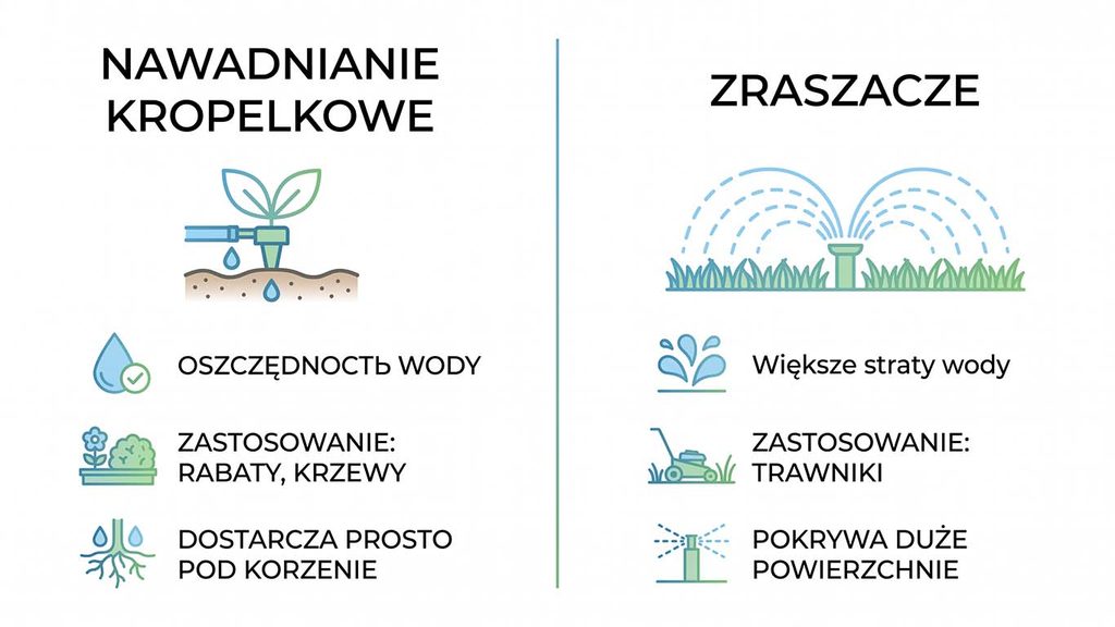 Nawadnianie automatyczne ogrodu — jak zaplanować i co wybrać