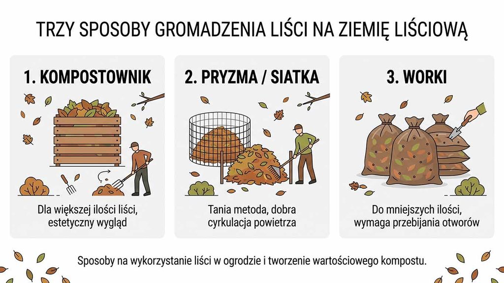 Kompostowanie liści — jak zrobić cenną ziemię liściową